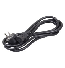 Кабель ITK PC-C13D-2M C13-Schuko проводник.:3x1.5мм2 2м 230В 10А черный