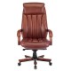 Кресло руководителя Бюрократ T-9922WALNUT светло-коричневый Leather Eichel кожа крестовина металл/дерево