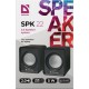 Defender#1 Акустическая 2.0 система SPK 22 черный, 5 Вт, питание от USB Defender #1 SPK 22 Black (65503)