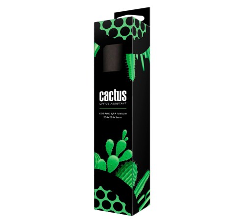 Коврик для мыши Cactus CS-MP-D02M Средний черный 300x250x3мм Коврик для мыши Cactus CS-MP-D02M Средний черный 300x250x3мм