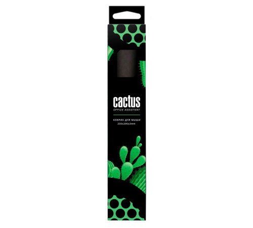Коврик для мыши Cactus CS-MP-D02M Средний черный 300x250x3мм Коврик для мыши Cactus CS-MP-D02M Средний черный 300x250x3мм