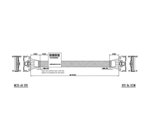 Кабель Supermicro CBL-MCIO-1255M5FH (CBL-MCIO-1255M5FH) Кабель Supermicro CBL-MCIO-1255M5FH (CBL-MCIO-1255M5FH)