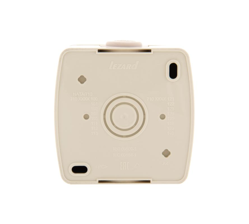 Розетка 1-м ОП Nata 16А IP20 без заземл. керамика крем. LEZARD 710-0300-121
