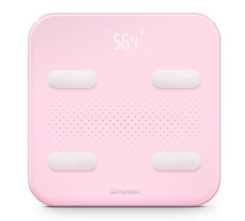 Весы напольные S SMART PINK M1805GL_PINK YUNMAI