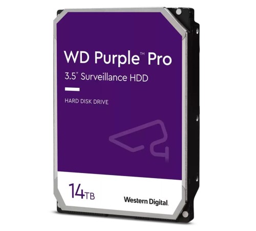 14TB WD Purple Pro (WD142PURP) {Serial ATA III, 7200- rpm, 512Mb, 3.5", All Frame AI}