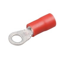 Клемма KLS8-01103-RVS1.25-3.5 SG57600 (TRI-1.25-3S) (VF1.25-3A), тип "О" 3.7мм, изолированная, провод 0.25-1.5 (красная)\KLS