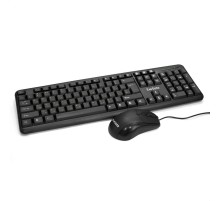 Exegate EX286204RUS Комплект ExeGate Professional Standard Combo MK120 (клавиатура влагозащищенная 104кл.+ мышь оптическая 1000dpi,3 кнопки и колесо прокрутки; USB,длина кабелей 1,5м,черный,ColorBox)