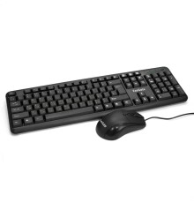 Exegate EX286204RUS Комплект ExeGate Professional Standard Combo MK120 (клавиатура влагозащищенная 104кл.+ мышь оптическая 1000dpi,3 кнопки и колесо прокрутки; USB,длина кабелей 1,5м,черный,ColorBox)
