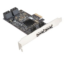 Exegate EX283711RUS Контроллер EXE-504 PCI-E 2.0, SATA3 RAID, 4 int+2 ext (OEM)