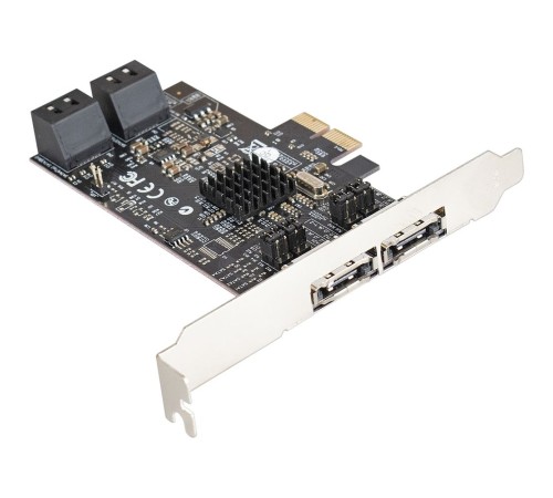 Exegate EX283711RUS Контроллер EXE-504 PCI-E 2.0, SATA3 RAID, 4 int+2 ext (OEM)