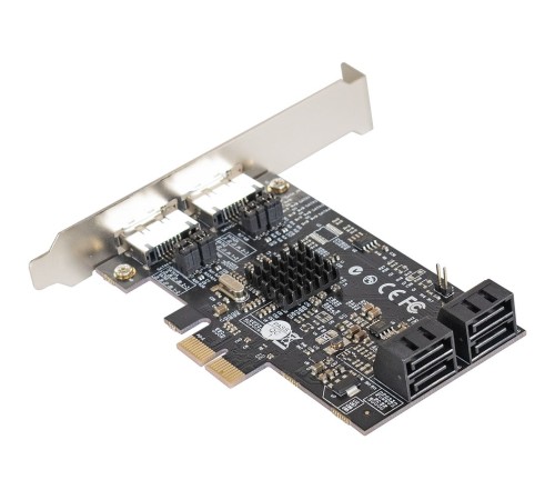 Exegate EX283711RUS Контроллер EXE-504 PCI-E 2.0, SATA3 RAID, 4 int+2 ext (OEM)