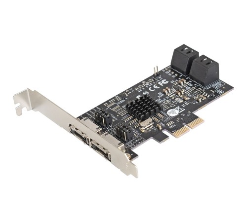 Exegate EX283711RUS Контроллер EXE-504 PCI-E 2.0, SATA3 RAID, 4 int+2 ext (OEM)
