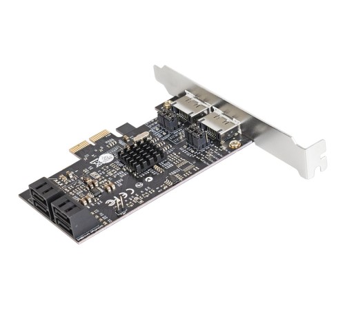 Exegate EX283711RUS Контроллер EXE-504 PCI-E 2.0, SATA3 RAID, 4 int+2 ext (OEM)