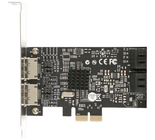 Exegate EX283711RUS Контроллер EXE-504 PCI-E 2.0, SATA3 RAID, 4 int+2 ext (OEM)