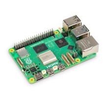 Raspberry Pi 5 4GB RAM Retail (RA770) Broadcom BCM2712 4-core Cortex-A76 64-bit CPU, VideoCore VII GPU, 2x 4Kp60 microHDMI-out, 4Kp60 HEVC decoder, WiFi ac, BT, 2x USB3.0, 2x USB2.0, USB-C power (MB5)