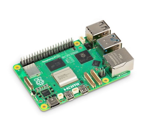 Raspberry Pi 5 8GB RAM Retail (RA777) Broadcom BCM2712 4-core Cortex-A76 64-bit CPU, VideoCore VII GPU, 2x 4Kp60 microHDMI-out, 4Kp60 HEVC decoder, WiFi ac, BT, 2x USB3.0, 2x USB2.0, USB-C power (MB5)