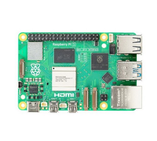 Raspberry Pi 5 8GB RAM Retail (RA777) Broadcom BCM2712 4-core Cortex-A76 64-bit CPU, VideoCore VII GPU, 2x 4Kp60 microHDMI-out, 4Kp60 HEVC decoder, WiFi ac, BT, 2x USB3.0, 2x USB2.0, USB-C power (MB5)