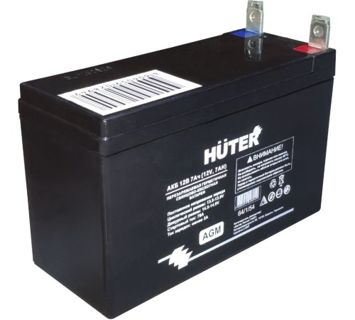 Батарея аккумуляторная Huter 64/1/54 12В 7Ач SLA