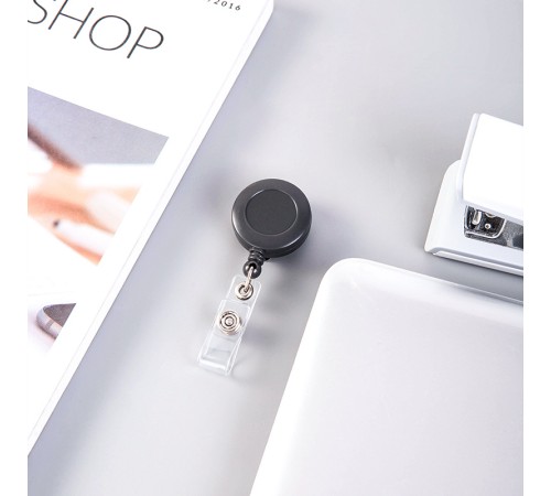 Держатель для бейджа Deli 8309GREY 80см горизонтально-вертикальный пластик серый (упак.:12шт)