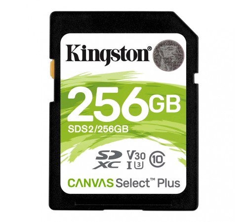 Флеш карта SDXC 256Gb Class10 Kingston SDS2/256GB Canvas Select Plus w/o adapter