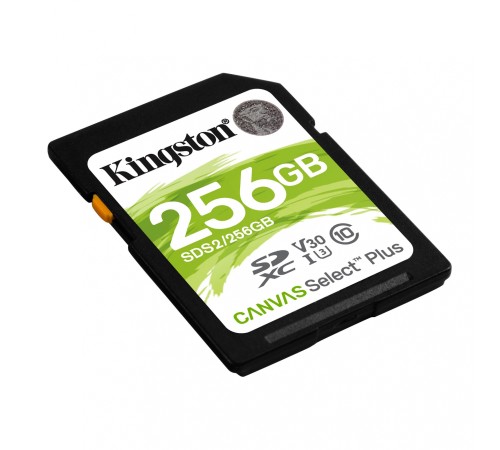 Флеш карта SDXC 256Gb Class10 Kingston SDS2/256GB Canvas Select Plus w/o adapter