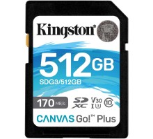 Флеш карта SDXC 512Gb Class10 Kingston SDG3/512GB Canvas Go! Plus w/o adapter