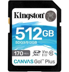 Флеш карта SDXC 512Gb Class10 Kingston SDG3/512GB Canvas Go! Plus w/o adapter