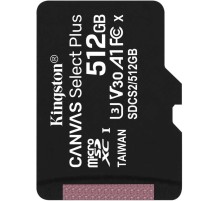 Флеш карта microSDXC 512Gb Kingston SDCS2/512GBSP Canvas Select Plus w/o adapter
