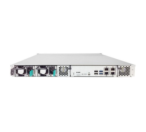 Система хранения данных EonStor GSe Pro 1000 1U/4bay,Single controller  4x1G iSCSI, 2xUSB 3.0, 2x USB 2.0, 1x4GB, 2x(PSU+FAN Module), 4x drive trays (only supports SATA drives) and 1xRackmount kit (GSe Pro 1004RP-C) (GSEP100400RPC-8U52)