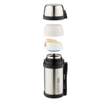 Термос Thermos FDH Stainless Steel Vacuum Flask 1.65л. стальной/черный (923646)