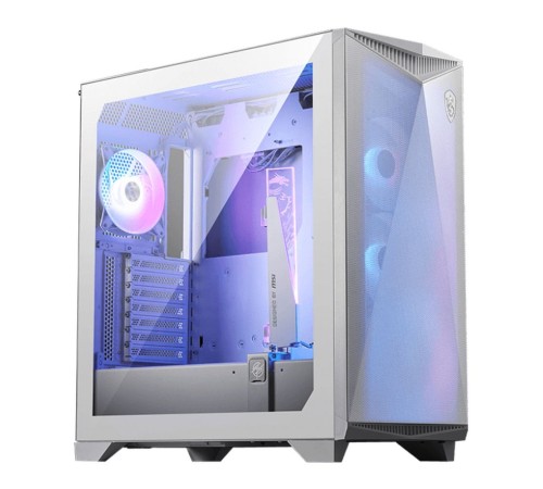 Корпус MSI MPG GUNGNIR 300R AIRFLOW White, Midi Tower, EATX ,2xUSB 3.2 Gen 1, 1xUSB 3.2 Gen2 Type-C,
4x120mm PWM ARGB Fan, ARGB+PWM Control Board, Tempered Glass Window