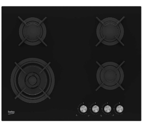 Газовая варочная поверхность Beko HINW64229S черный Газовая варочная поверхность Beko HINW64229S черный