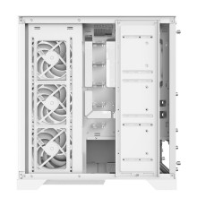 Корпус XPG INVADER X WHITE (INVADERXMT-WHCWW) Mid-Tower Gaming ATX PC Case with Panoramic View, Tempered Glass Panels, and RGB Lighting Black