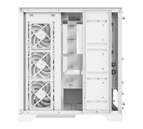 Корпус XPG INVADER X WHITE (INVADERXMT-WHCWW) Mid-Tower Gaming ATX PC Case with Panoramic View, Tempered Glass Panels, and RGB Lighting Black