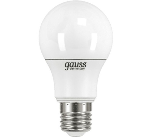 Лампа светодиодная Gauss Elementary 7Вт цок.:E27 груша 220B 4100K св.свеч.бел.ней. A60 (упак.:10шт) (23227A)