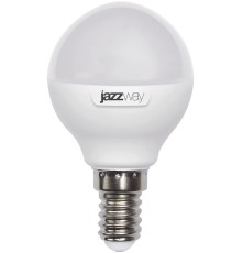 Лампа светодиодная Jazzway PLED-SP 9Вт цок.:E14 шар 220B 3000K св.свеч.бел.теп. G45 (упак.:10шт) (2859570A)