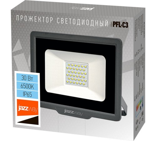 Прожектор уличный Jazzway PFL-C3 5023567 светодиодный 30Вт корп.алюм.черный Прожектор уличный Jazzway PFL-C3 5023567 светодиодный 30Вт корп.алюм.черный