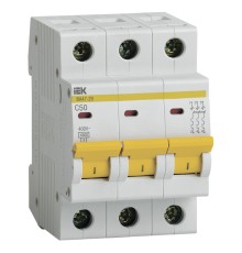 Выключатель автоматический IEK ВА47-29 MVA20-3-050-C 50A тип C 4.5kA 3П 400В 3мод белый (упак.:1шт)