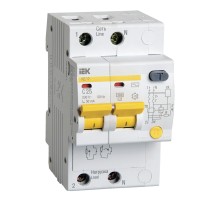 Выключатель автом. дифф. тока IEK АД12 MAD10-2-025-C-030 25A тип C 4.5kA 30мА AC 2П 230В 3мод белый (упак.:1шт)