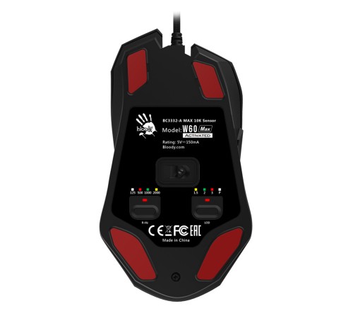 Мышь A4Tech Bloody W60 Max белый оптическая (10000dpi) USB (10but) Мышь A4Tech Bloody W60 Max белый оптическая (10000dpi) USB (10but)