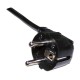 Кабель Lanmaster LAN-PP13/SHA-2.0-BK C13-Schuko проводник.:3x0.75мм2 2м 220В 10А (упак.:1шт) черный