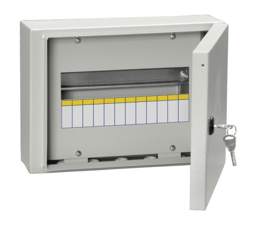 Щит распределительный IEK MKM11-N-12-54-Z ЩРн-12з-0 У2 навесной 330мм 120мм 240мм металл IP54 серый (упак.:1шт)