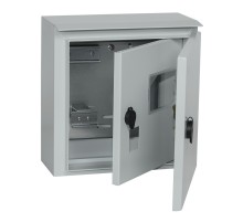 Щит распределительный IEK MKM51-N-04-54 ЩУ 1/1-1 У1 IP66 навесной 300мм 150мм 310мм 6мод. металл IP66 серый с возможностью установки счетчика (упак.:1шт)