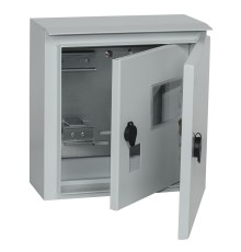 Щит распределительный IEK MKM51-N-04-54 ЩУ 1/1-1 У1 IP66 навесной 300мм 150мм 310мм 6мод. металл IP66 серый с возможностью установки счетчика (упак.:1шт)