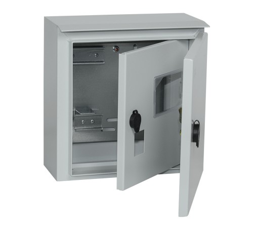 Щит распределительный IEK MKM51-N-04-54 ЩУ 1/1-1 У1 IP66 навесной 300мм 150мм 310мм 6мод. металл IP66 серый с возможностью установки счетчика (упак.:1шт)