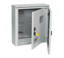 Щит распределительный IEK MKM51-N-09-54 ЩУ 3/1-1 У1 IP66 навесной 400мм 150мм 445мм 12мод. металл IP66 серый с возможностью установки счетчика (упак.:1шт)