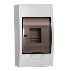 Щит распределительный IEK MKP12-N-04-40-20 ЩРН-П-4 для установки модульных устройств навесной 112мм 93мм 200мм 660B 4мод. пластик IP41 белый с возможностью установки счетчика (упак.:1шт)