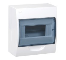 Щит распределительный IEK MKP12-N-08-40-20 ЩРН-П-8 для установки модульных устройств навесной 184мм 97мм 200мм 660B 8мод. пластик IP41 белый (упак.:1шт)