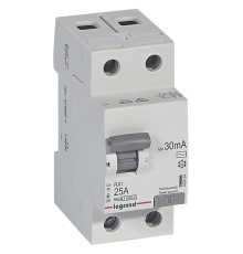 Выключатель дифф.тока УЗО Legrand RX3 402024 25A 30мА AC 2П 230В 2мод