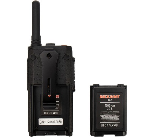 Рация Rexant R-1 16кан. до 9км аккум. черный/красный (46-0871) Рация Rexant R-1 16кан. до 9км аккум. черный/красный (46-0871)